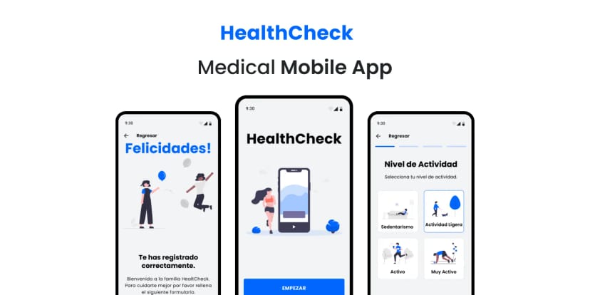 Captura de pantalla de App Healthcheck - Smartwatch y Mobile