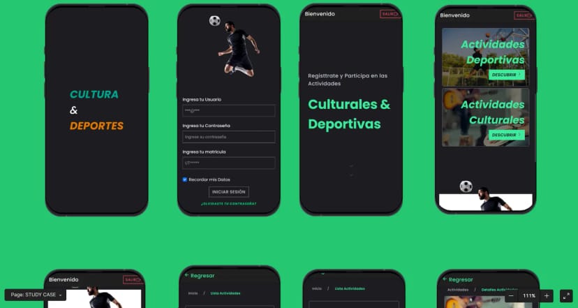 Captura de pantalla de Desarrollo Front-end de Sistema Web de Gestión de Actividades