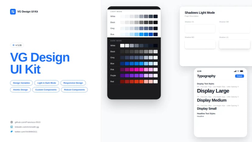 Captura de pantalla de VG Design UI Kit